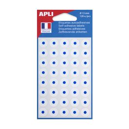 APLI Oeillets adhésifs en pochette blanc, diamètre: 13 mm