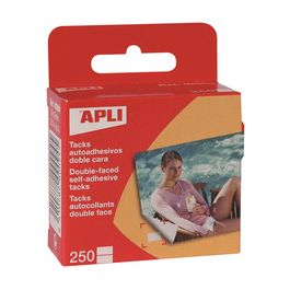 APLI Pastilles photo adhésives double face, 10 x 16 mm