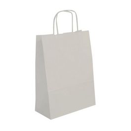 APLI Sac en papier, kraft, moyen, blanc