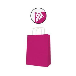 APLI Sac en papier, kraft, moyen, fuchsia
