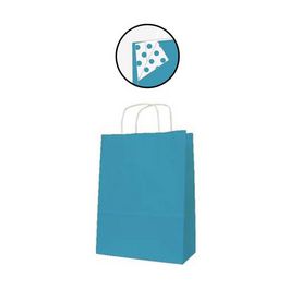 APLI Sac en papier, kraft, moyen, turquoise