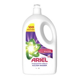 ARIEL Lessive liquide Color+, 4,5 litres, 100 lavages