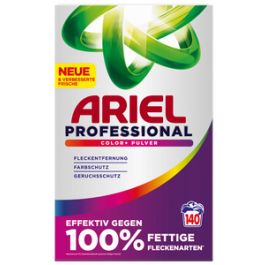 ARIEL PROFESSIONAL Lessive en poudre Color+, 140 lavages