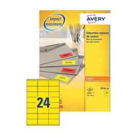 AVERY Etiquette d'adresse, 70 x 35 mm, rouge fluo