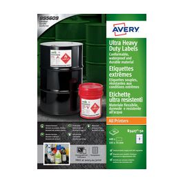 AVERY Etiquettes extrêmes, polyéthylène, 105 x 74 mm