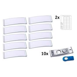 AVERY Zweckform Badge, 68 x 22 mm, set de 10, argent