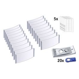 AVERY Zweckform Badge, 70 x 30 mm, set de 20, argent