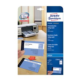 AVERY Zweckform Cartes de visite Premium, brillant