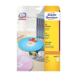 AVERY Zweckform Etiquette CD ClassicSize, blanc