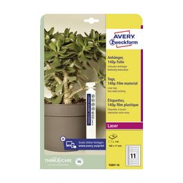 AVERY Zweckform Etiquette à boucle, film, 160 x 17 mm, blanc