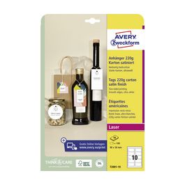 AVERY Zweckform Etiquette américaine, carton, 220 g/m2