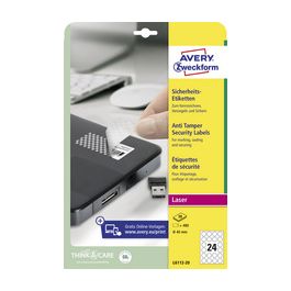 AVERY Zweckform Etiquette de sécurité, rond, diamètre 40 mm