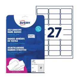AVERY Zweckform Etiquette pour badge, 63,5 x 29,6 mm, blanc