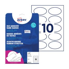 AVERY Zweckform Etiquette pour badge, 85 x 50 mm, ovale