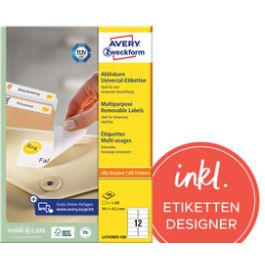 AVERY Zweckform Etiquette universelle, 210 x 297 mm, blanc