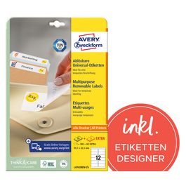 AVERY Zweckform Etiquette universelle, 96 x 63,5 mm, blanc