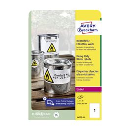 AVERY Zweckform Etiquette, 210 x 297 mm