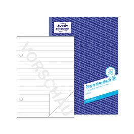 AVERY Zweckform Formularbuch "Durchschreibbuch", A4, liniert