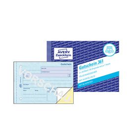 AVERY Zweckform Formularbuch "Gutschein", A6 quer