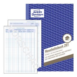 AVERY Zweckform Formularbuch "Haushaltsbuch", A5, 36 Blatt