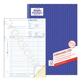 AVERY Zweckform Formularbuch "Lieferschein", SD, A4