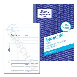 AVERY Zweckform Formularbuch "Rapport", A6, 100 Blatt