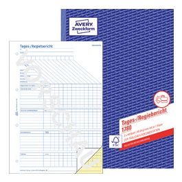 AVERY Zweckform Formularbuch "Tages-/Regiebericht", A4