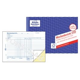 AVERY Zweckform Formularbuch "Wochenbericht", SD, A5 quer