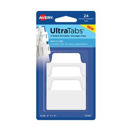AVERY Zweckform Onglet adhésif UltraTabs blanc, 50,8 x 38 mm