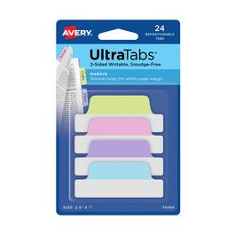 AVERY Zweckform Onglet adhésif UltraTabs pastel