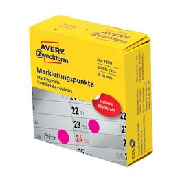 AVERY Zweckform Pastille de couleur, 19 mm, magenta