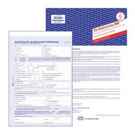 AVERY Zweckform Vordruck "Kaufvertrag für KFZ", 4-fach, A4 x5