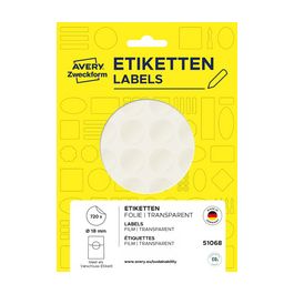 AVERY Zweckform Étiquette de fermeture, 38 mm, transparent