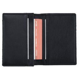 Alassio Etui pour cartes de visite, cuir, noir
