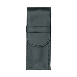 Alassio Etui pour stylo, pour 3 stylos, noir, cuir véritable