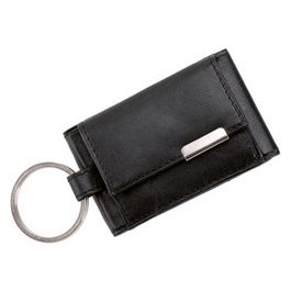 Alassio Mini porte-monnaie avec ornement métallique, noir