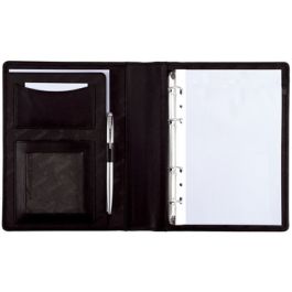 Alassio Serviette classeur "BENACO", A5, similicuir, noir