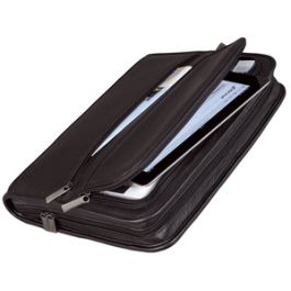 Alassio Serviette classeur "CARPO", A4, cuir nappa, noir