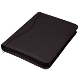 Alassio Serviette classeur "RONDO", A4, similicuir, noir