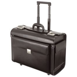 Alassio Valise pour pilotes SILVANA, simili cuir, noir