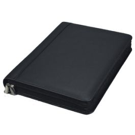 Alassio serviette classeur "BOSA", A4, cuir nappa, noir