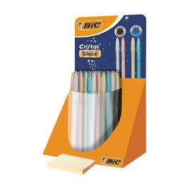 BIC Stylo à bille Cristal Glacé, présentoir de 40