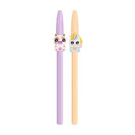 BIC Stylo à bille Cristal Pastel Figurines, lilas & rouge