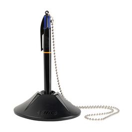 BIC Stylo à bille sur socle 4 Colours Counter Pen, noir