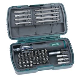 BRÜDER MANNESMANN Kit d'embouts, 53 pièces, boîte plastique