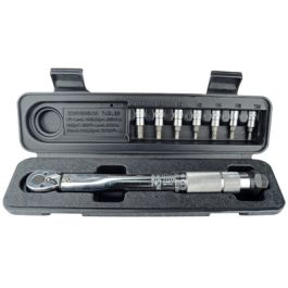 BRÜDER MANNESMANN Kit de clé dynamométrique 1/4", 8 pièces