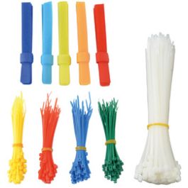 BRÜDER MANNESMANN Set d'attaches de câble & de bandes