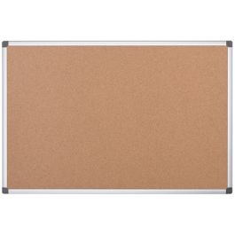 Bi-Office Tableau en liège "Maya", 600 x 450 mm, cadre alu