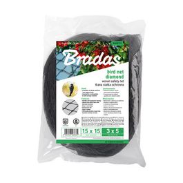 Bradas Filet de protection anti-oiseaux, 2 x 5 m, noir