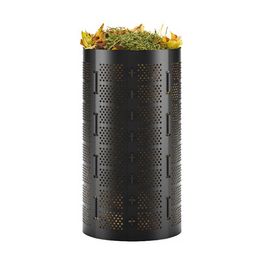 Bradas Poubelle à compost, 180 litres, en HDPE, noir
